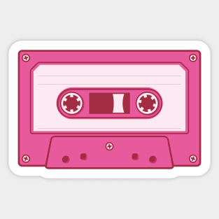 Pink Cassette Sticker